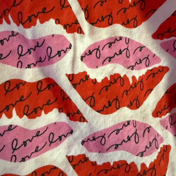 Victoria’s Secret Cotton Pajama Pants Women’s Large Love Lips Print EUC - Picture 3 of 9